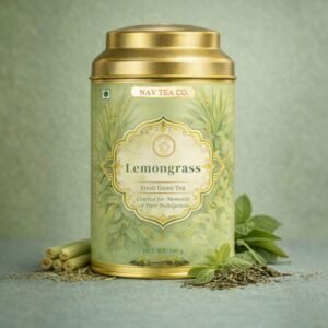 Lemongrass Green Tea (100g) Detox & Digestion Herbal Tea for Stress Relief & Fresh Energy