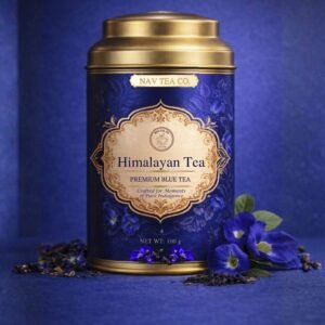 Himalayan Blue Tea (100g) Butterfly Pea Herbal Tea for Stress Relief, Focus & Skin Glow